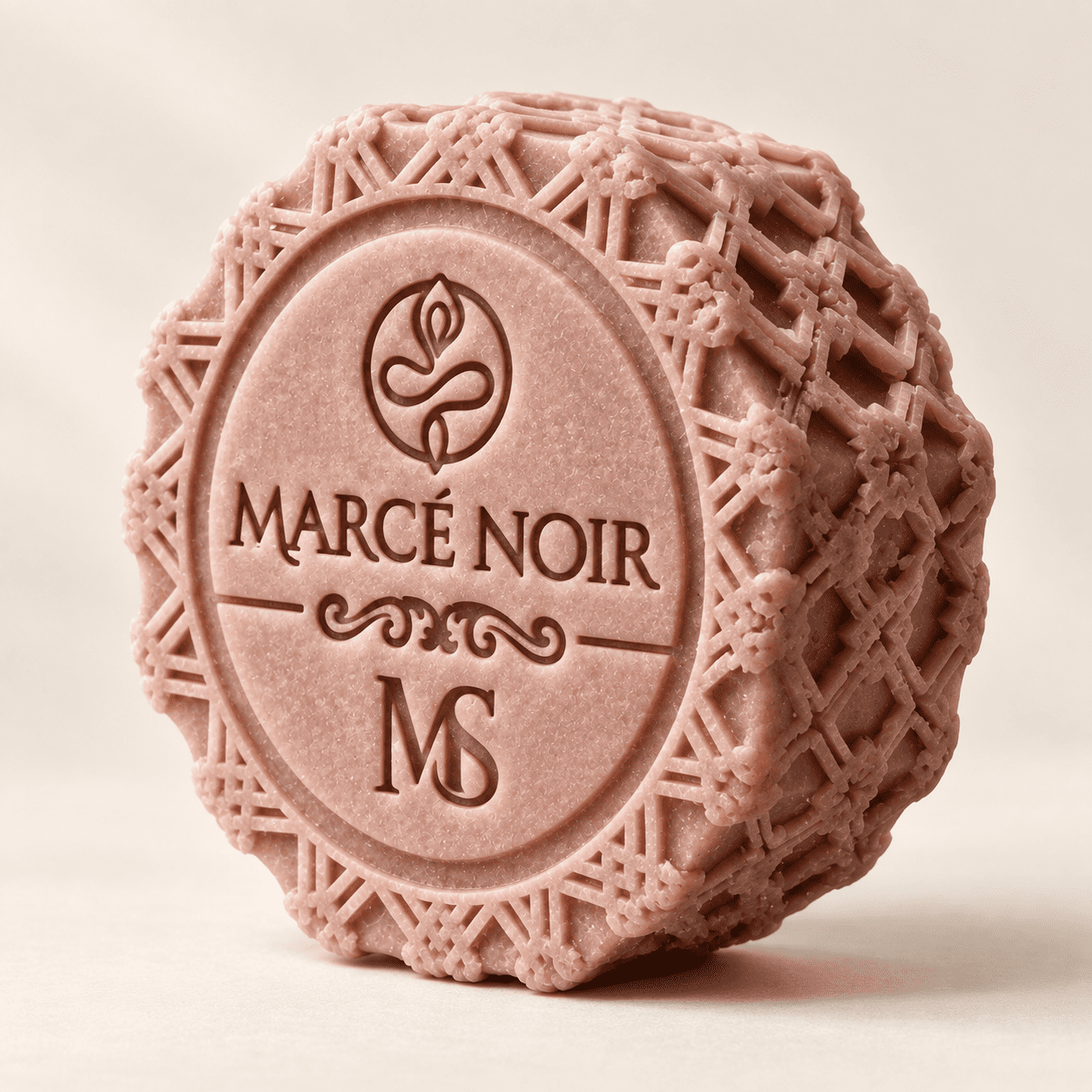 Acondicionador Sólido Marcé Noir, textura del relieve